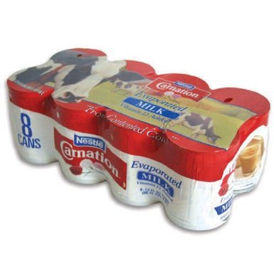 Carnation Evaporated Milk - 8/12 Ounce cans (4 Pack)