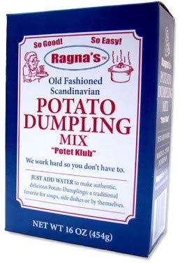 Ragna's Old Fashioned Scandinavian Potato Dumpling Mix ''Potet Klub'' 16 oz - 3 pack
