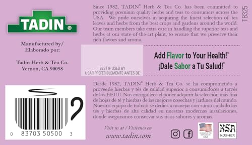 Tadin Tila Medicinal Tea Bags, Pack of 6 (24 Count) - Herbal Infusion, Model 083703505003