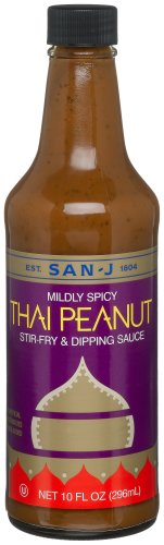 San-J Thai Peanut Sauce, 10-Ounce Bottles (Pack Of 6)
