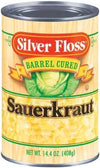 Silver Floss Barrel Cured Sauerkraut 14.4Oz Can (Pack Of 6) (Choose Flavor Below) (Original)