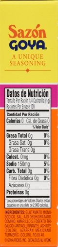 Goya Foods Sazón Seasoning With Azafran, 3.52 Ounce (Pack Of 18)