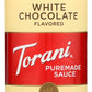 Torani White Chocolate Sauce,16.5 oz Squeeze Bottle (New Packaging)
