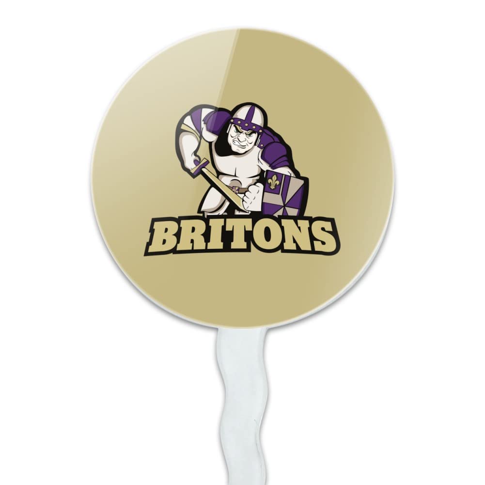 Albion College Secondary Logo Cupcake Picks Toppers Decoration Set Of 6