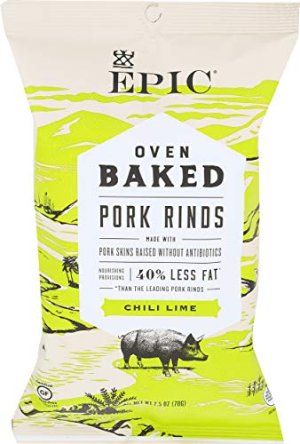 Epic Chili Lime Oven Baked Pork Rinds - Case Of 12 - 2.5 Oz(D0102Hx7A5V.)