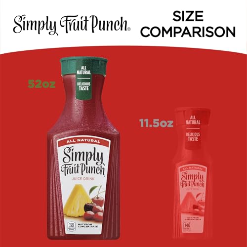 All Natural Simply Fruit Punch Juice Drink, 52 Fl Oz Bottle