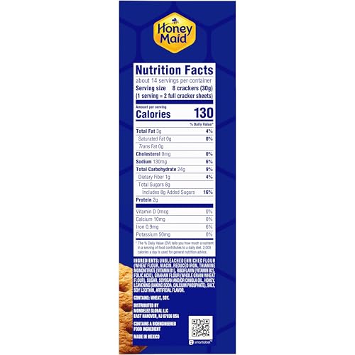 HONEY MAID Graham Crackers, Lunch Snacks, Bulk Snacks, 12 - 14.4 oz Boxes