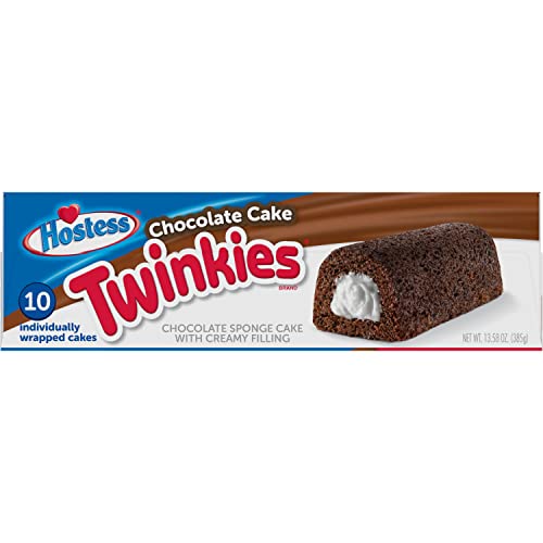 Hostess Chocolate Cake Twinkies, 10 Count, 13.58 Ounce (Pack of 1)