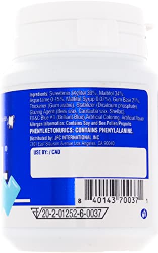 Lotte Xylitol Fresh Mint Gum, 2.04 oz, Blue, Pack of 1