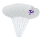 GRAPHICS & MORE Cupcake Picks Set of 6, Acrylic, Niagara University Secondary Logo, Heart Love Design