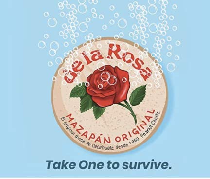 De la Rosa Mazapan, Marzipan De la Rosa, Mexican Original Peanut Candy, Regular Pack of 30