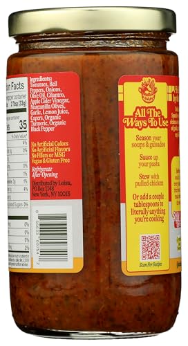 Loisa Sofrito Rojo Cooking Sauce, Non-GMO, No-MSG, No Preservatives, No Artificial Coloring, No Artificial Flavors, Vegan, Pure