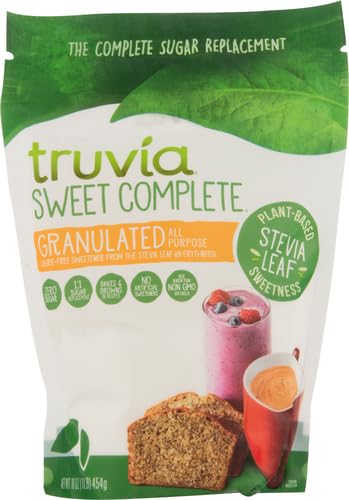 Truvia Sweet Complete Granulated All-Purpose Calorie-Free Sweetener From The Stevia Leaf, 16 Oz Bag (Pack Of 1)