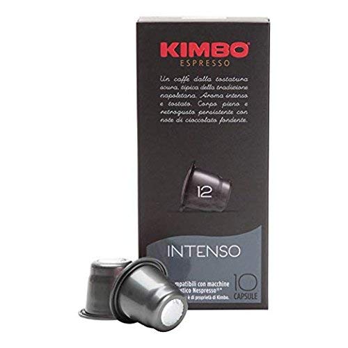 KIMBO Espresso Intenso Nespresso compact pieces, 100% Arabica Coffee, Pack of 100 compact pieces