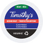 Timothys Colombian Decaf Medium Roast Coffee K-Cup Pods, 96 Count (4 Boxes of 24 Pods)