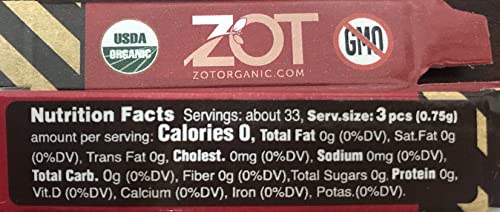 Zot 100% Pure Organic Licorice, Original Fl., 0.88 Ounce Flip Top Box, Set Of 3 Boxes
