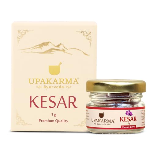Upakarma Oriflavor Blendal Kashmiri Kesar/Saffron | Handpicked Pure Finest Grade | 1 Gram- Pack Of 1