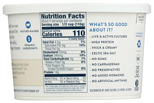 Good Culture Organic Classic Cottage Cheese, 16 oz