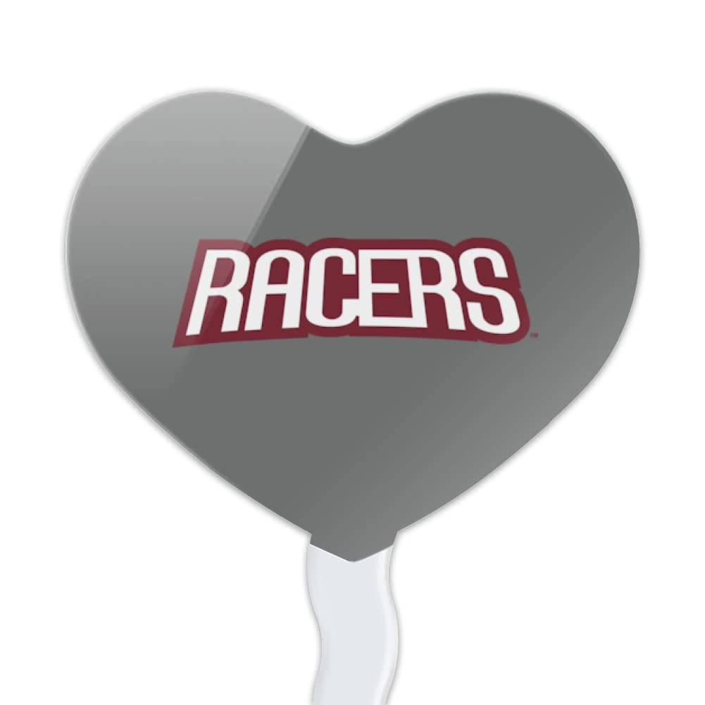 GRAPHICS & MORE Cupcake Picks Set of 6, Acrylic, University of Northwestern Ohio Secondary Logo, Heart Love Design