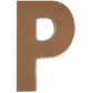 Philadelphia Candies Solid Milk Chocolate Alphabet Letter P, 1.75 Ounce Novelty Gift