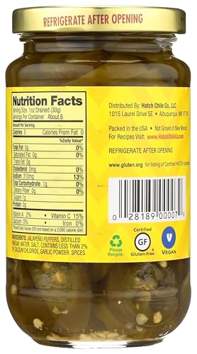 Hatch Chili Jalapenos - Nacho Sliced - Case Of 12 - 12 Oz