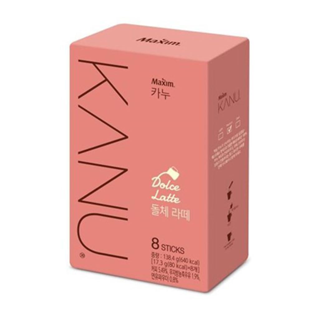 Maxim Kanu Tiramisu Latte 8 Sticks, Vanilla Latte 8 Sticks, Dolce Latte 8 Sticks, Mint Choco Latte 8 Sticks