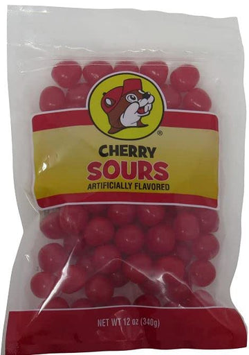 Buc-ee's Cherry Sours Red Candy, 12 oz