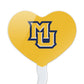 GRAPHICS & MORE Heart Cupcake Picks Set of 6, Acrylic, Marquette University, One Size