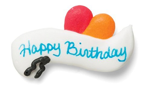 Philadelphia Candies Dark Chocolate Covered Creme Filled Sandwich Cookies, Happy Birthday Gift 8 Ounce