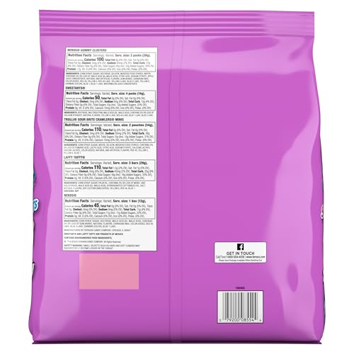 Halloween Candy Core Winners Trick-or-Treat Variety Bag  Nerds Gummy Clusters  Sweetarts  Trolli  Laffy Taffy  and Nerds Original  180 Pieces  59.76 Ounces