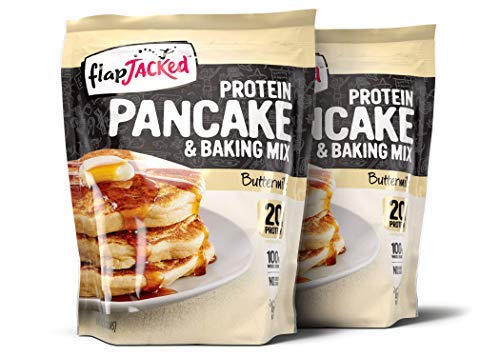 FlapJacked Protein Pancake & Baking Mix, Buttermilk, 24 Ounce, 2 Pack