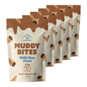 Muddy Bites chocolate Filled Bite Size Waffle cone Snack