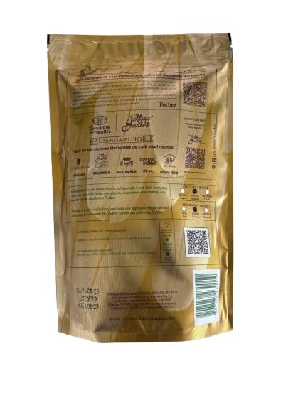 MESA DE LOS SANTOS Colombian Ground Coffee, Medium Roast, Organic, 16 Ounce Bag