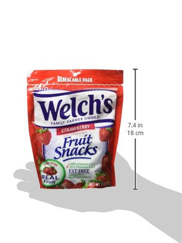 Welch'S Fruit Snacks, Strawberry, Perfect For Sharing, Gluten Free, Bulk Bag, 8 Oz (Pack Of 1)