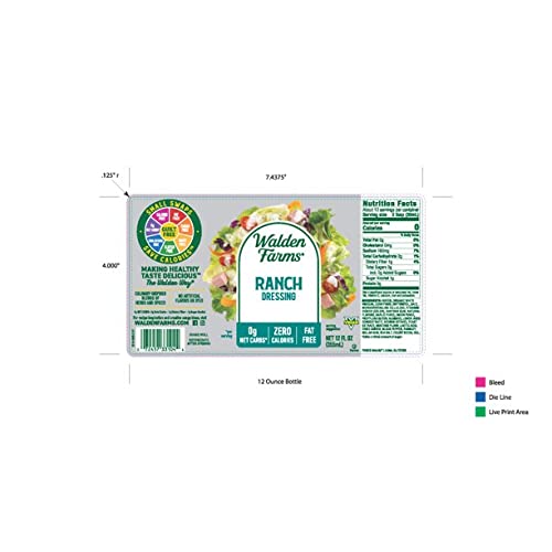 Walden Farms Ranch Dressing 12 Fl Oz (Pack Of 2)