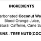 Flova Blood Orange Energy Drink, All Natural, 99% Juice, Pack of 12 Cans