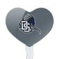GRAPHICS & MORE Cupcake Picks Set of 6, Acrylic, Dalton State College, Heart Love Decoration, Model CUPT.HRT.ACR.6PK.CLCDSC500B