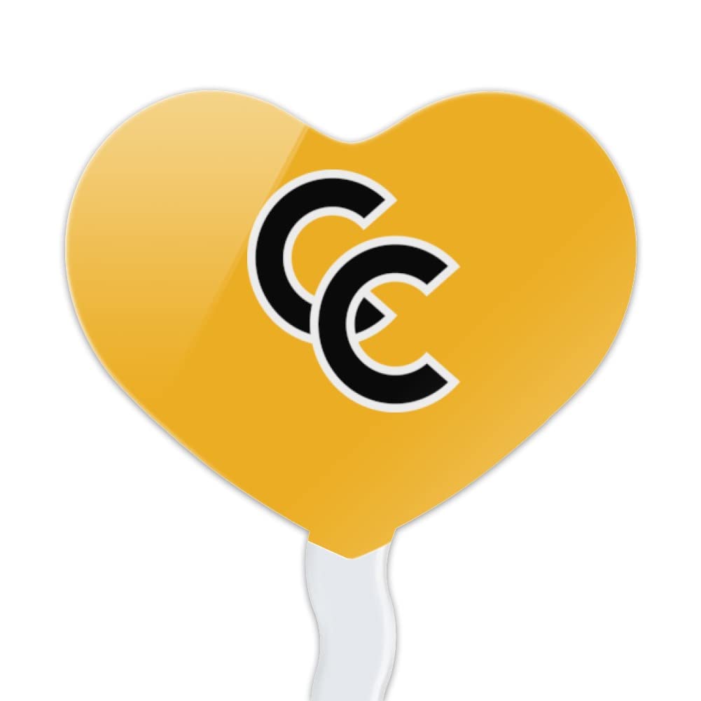 GRAPHICS & MORE Cupcake Picks Set of 6 Acrylic Heart Toppers One Size Colorado College Model CUPCAKE.HEART.CLCCCL.Z008774