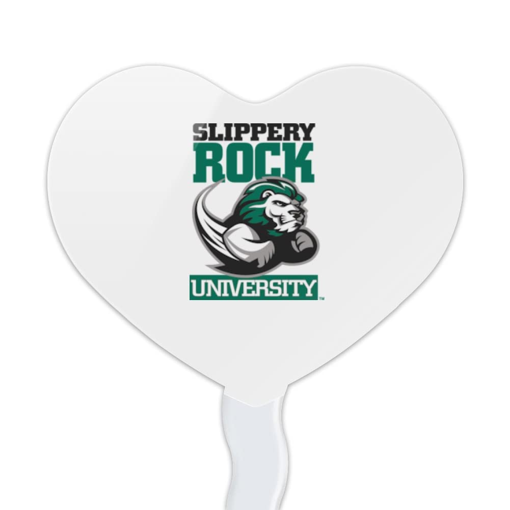 GRAPHICS & MORE Cupcake Picks Set of 6 - Acrylic Decoration Toppers - Slippery Rock University Design - One Size