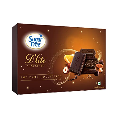 Sugar Free Dlite The Dark Collection Assorted Chocolate Gift Pack, 120 g