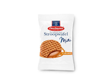 Daelmans Mini Caramel Stroopwafels - Individually Wrapped Waffle Cookies, Sweet Snack For Coffee & Tea, Authentic Soft Toasted D