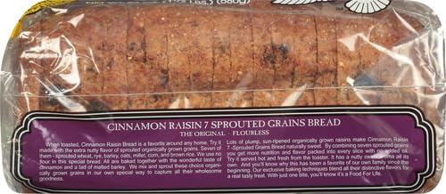 Food For Life Bread Sprouted Cinnamon Raisin Organic, 24 oz