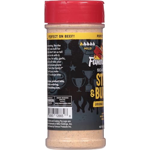 Famous Daves Steak & Burger Seasoning, 2 Pack, 16.50 oz Total, Perfect for Grilling and Cooking