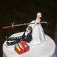 Scholmart Wedding Cake Toppers Bride And Groom Funny, Bride Dragging Groom Cake Topper, Cake Topper Wedding Bride And Groom, Wed