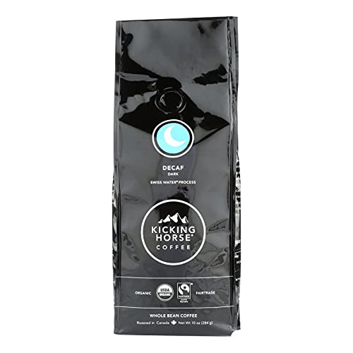 Kickinghorse 1736271 10 Oz Organic Fairtrade Whole Bean Coffee Decaf Dark Roast44; Case Of 6