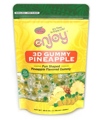 3D Gummy Pineapple Large 28.2 Ounce Bag