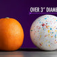 Nutic Giant Jawbreaker Candy - Jumbo 3 3/8" Multicolor Sucker, 1 lb Pack - Perfect Holiday Gift