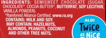Generic Dark Chocolate Bars - Imported German Snack, Gluten Free, 5 Bars, 1.4oz Each, Individually Wrapped