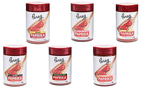 Pereg Sweet Paprika Spice (4.25 Oz) - Mediterranean & Hungarian Style Sweet Chilli Powder Seasoning - Non-Gmo & Gluten Free & No