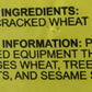 Ziyad Brand Premium Quality Red Burghul Wheat Fine #1, High In Fiber, No Cholesterol, No Salt, Essential For Tabbouleh Salad 32